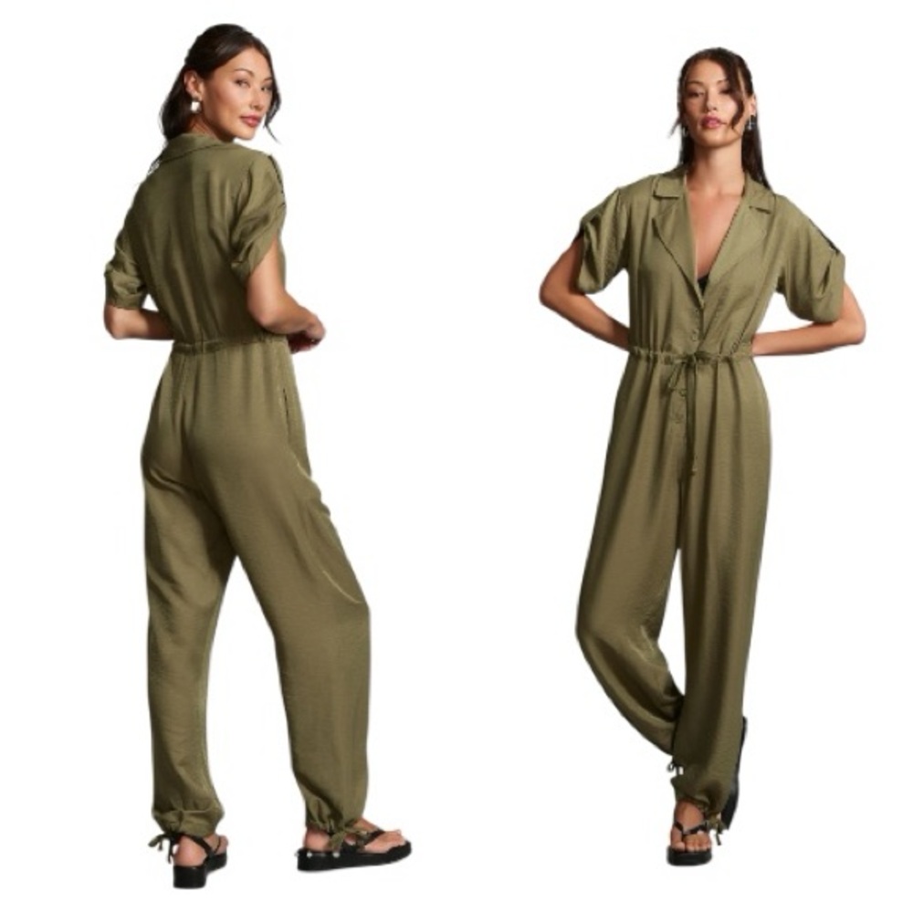 Anthropologie: “Tiny Heidi” Olive Green Jumpsuit